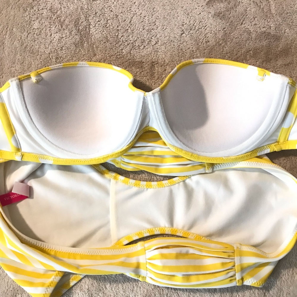 Itty bitty yellow polka dot bikini! - Picture 3 of 4